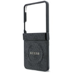 Guess 4G Classic MagSafe dėklas Samsung Galaxy Z Flip 8 - juodas -- Samsung Galaxy Z Flip 8