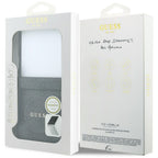 Guess 4G Classic MagSafe dėklas Samsung Galaxy Z Flip 8 - juodas -- Samsung Galaxy Z Flip 8