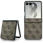Guess 4G Classic MagSafe dėklas Samsung Galaxy Z Flip 8 - rudas -- Samsung Galaxy Z Flip 8