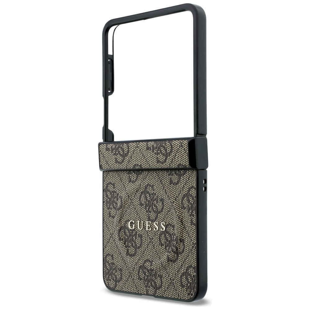 Guess 4G Classic MagSafe dėklas Samsung Galaxy Z Flip 8 - rudas -- Samsung Galaxy Z Flip 8