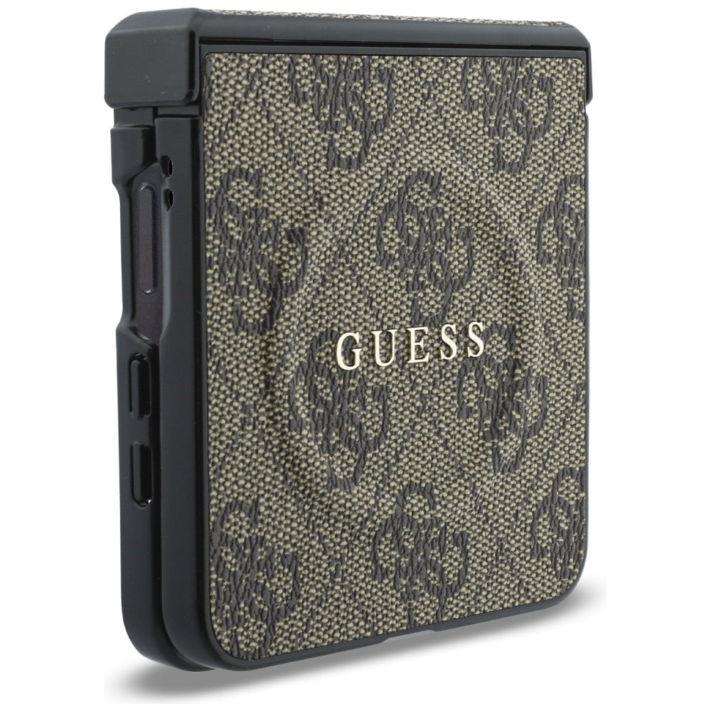 Guess 4G Classic MagSafe dėklas Samsung Galaxy Z Flip 8 - rudas -- Samsung Galaxy Z Flip 8
