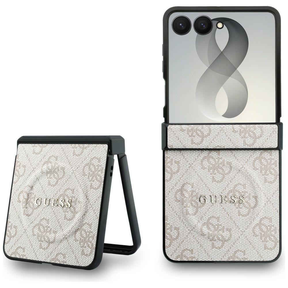 Guess 4G Classic MagSafe dėklas Samsung Galaxy Z Flip 8 - rožinas -- Samsung Galaxy Z Flip 8