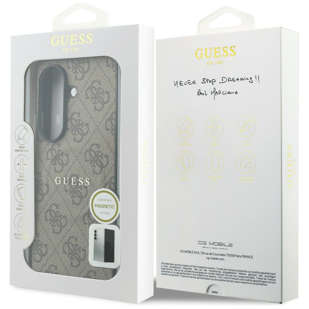 Guess 4G Classic MagSafe dėklas Samsung Galaxy Z Fold 8 Ultra - rudas -- Samsung Galaxy Z Fold 8 Ultra