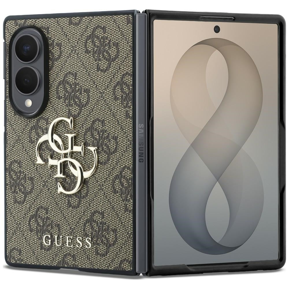 Guess Big 4G Logo dėklas Samsung Galaxy Z Fold 8 - rudas -- Samsung Galaxy Z Fold 8