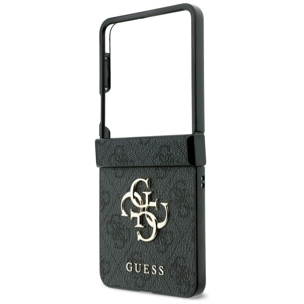 Dėklas Guess Big 4G Logo Samsung Galaxy Z Flip 8 - juodas -- Samsung Galaxy Z Flip 8