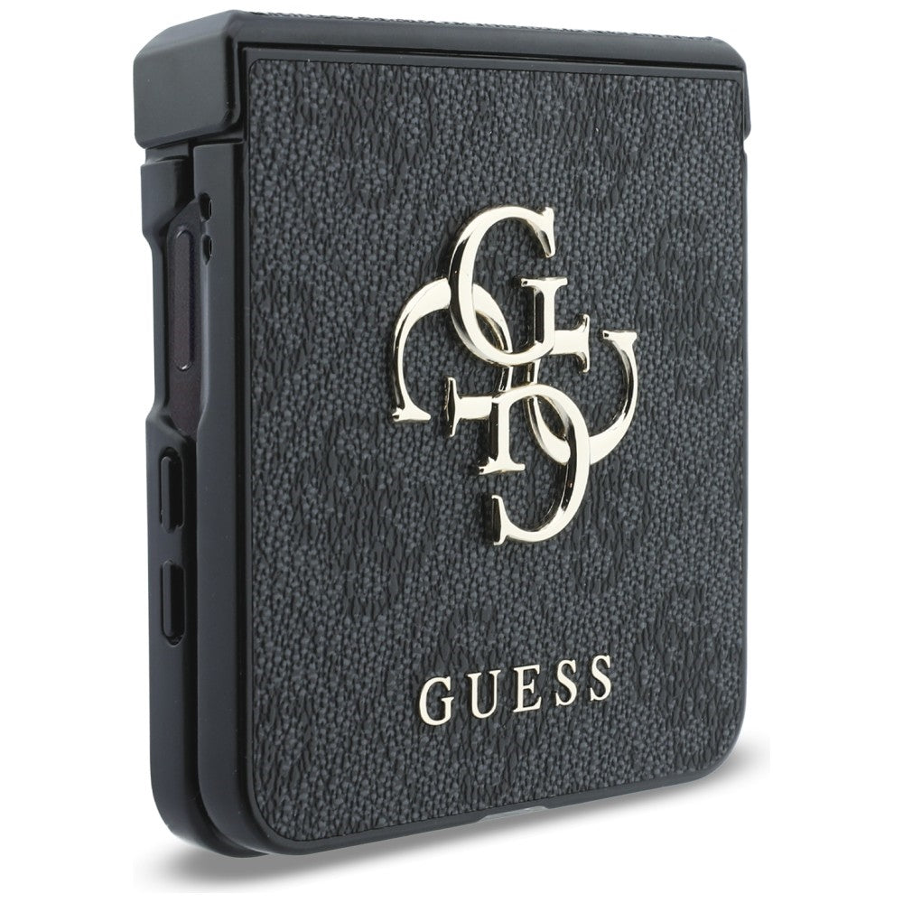 Dėklas Guess Big 4G Logo Samsung Galaxy Z Flip 8 - juodas -- Samsung Galaxy Z Flip 8