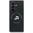 Karl Lagerfeld Karl&Choupette Pins MagSafe dėklas Samsung Galaxy Z Fold 8 Ultra - juodas -- Samsung Galaxy Z Fold 8 Ultra