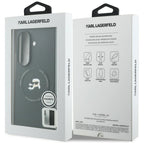 Karl Lagerfeld Karl&Choupette Pins MagSafe dėklas Samsung Galaxy Z Fold 8 Ultra - juodas -- Samsung Galaxy Z Fold 8 Ultra