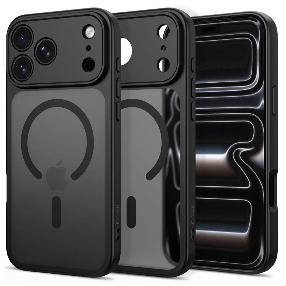 Tech-Protect BasicMag MagSafe dėklas iPhone 17 Pro / 18 Pro - Matinis juodas -- iPhone 17 Pro / iPhone 18 Pro