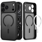 Tech-Protect BasicMag MagSafe dėklas iPhone 17 Pro / 18 Pro - Matinis juodas -- iPhone 17 Pro / iPhone 18 Pro
