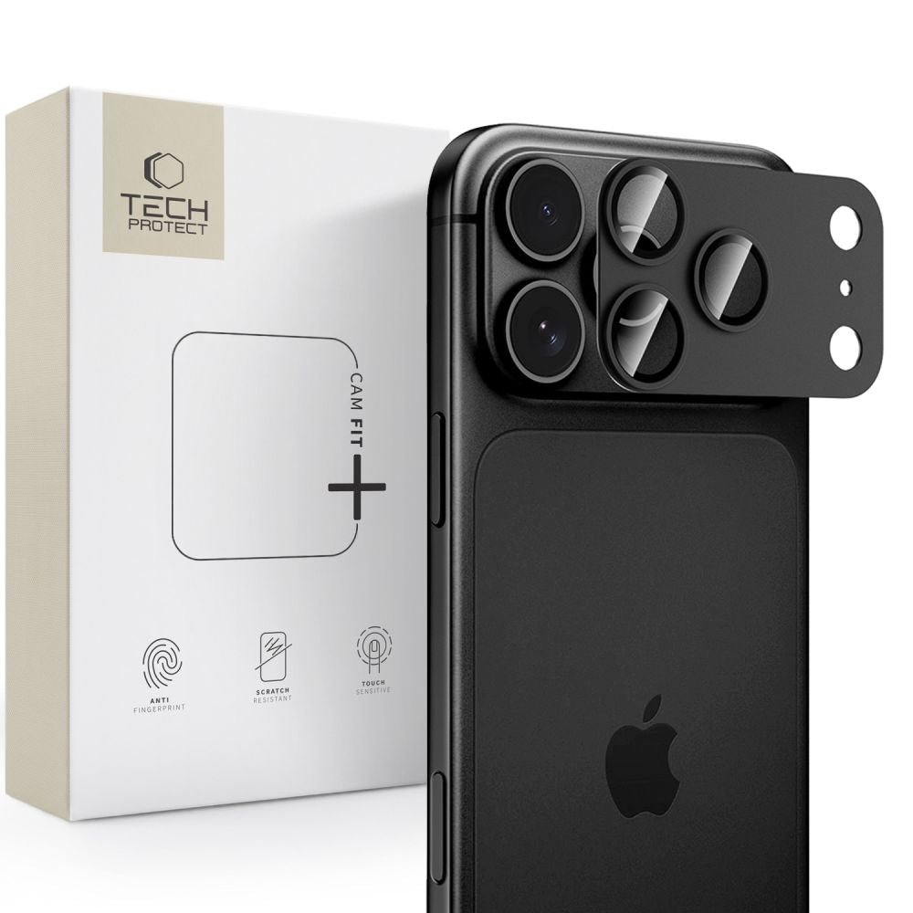 Tech-Protect Camfull Fit+ objektyvo dangtelis iPhone 18 Pro – juodas -- iPhone 18 Pro