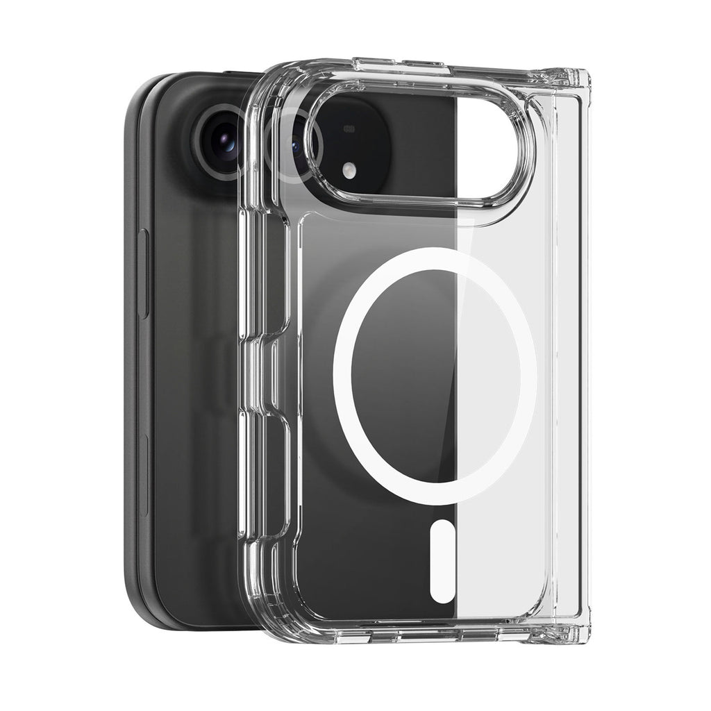 Dux Ducis Clin Mag iPhone Duo dėklas, suderinamas su MagSafe - skaidrus -- iPhone Duo