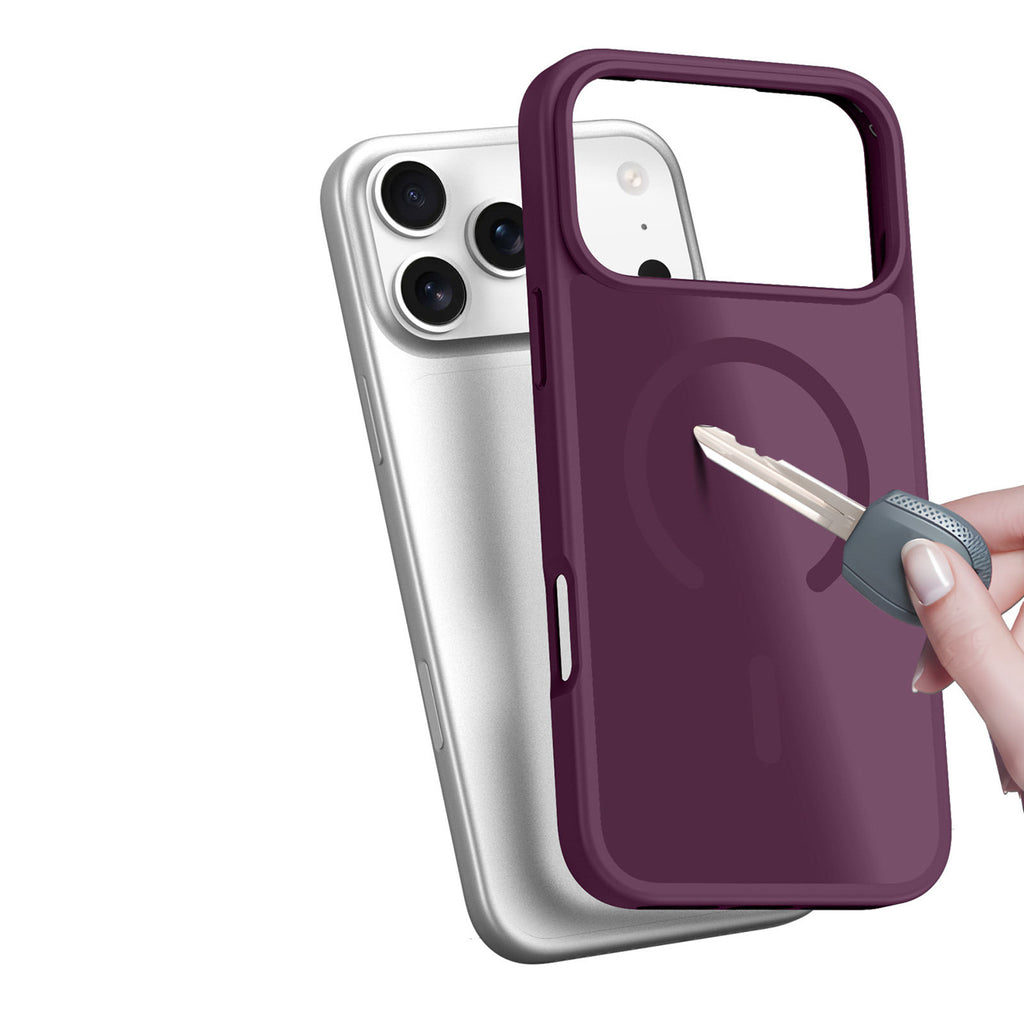 Dux Ducis Yind dėklas, skirtas iPhone 18 Pro Max / 17 Pro Max, suderinamas su MagSafe - vyšninis -- iPhone 18 Pro Max /...