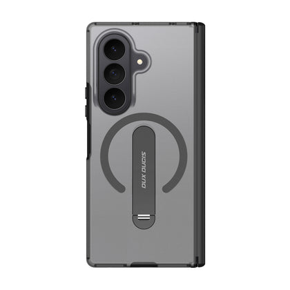 Dux Ducis Kind dėklas telefonui Samsung Galaxy Z Fold 8 Ultra / Z Fold 7 su stovu, suderinamas su MagSafe - juodas --...