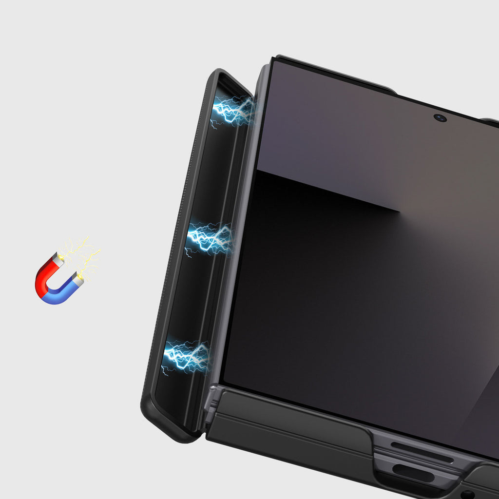 Dux Ducis Vyne dėklas, suderinamas su MagSafe, skirtas Samsung Galaxy Z Fold 8 - juodas -- Samsung Galaxy Z Fold 8
