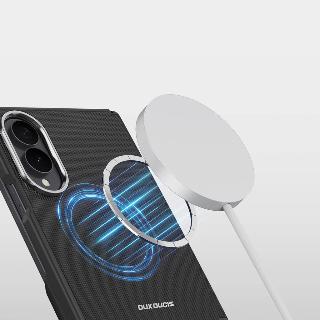 Dux Ducis Vyne dėklas, suderinamas su MagSafe, skirtas Samsung Galaxy Z Fold 8 - juodas -- Samsung Galaxy Z Fold 8