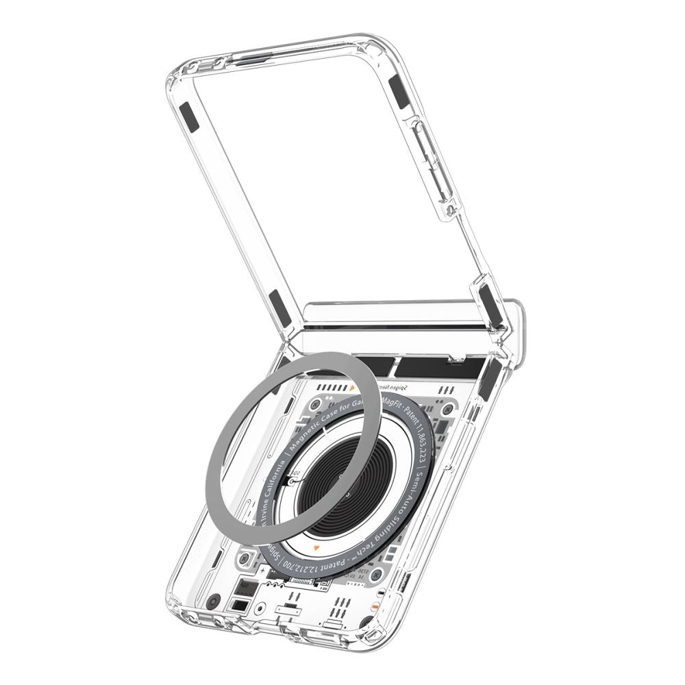 Spigen Ultra Hybrid Pro MagSafe dėklas Samsung Galaxy Z Flip 8 Neo One - Pilkas/juodas -- Samsung Galaxy Z Flip 8 Neo One