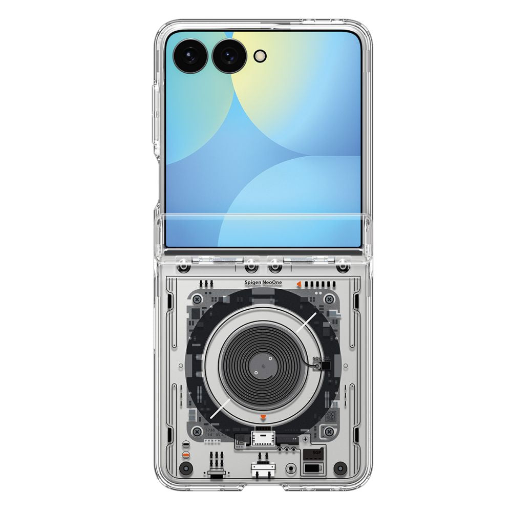 Spigen Ultra Hybrid Pro MagSafe dėklas Samsung Galaxy Z Flip 8 Neo One - Pilkas/juodas -- Samsung Galaxy Z Flip 8 Neo One