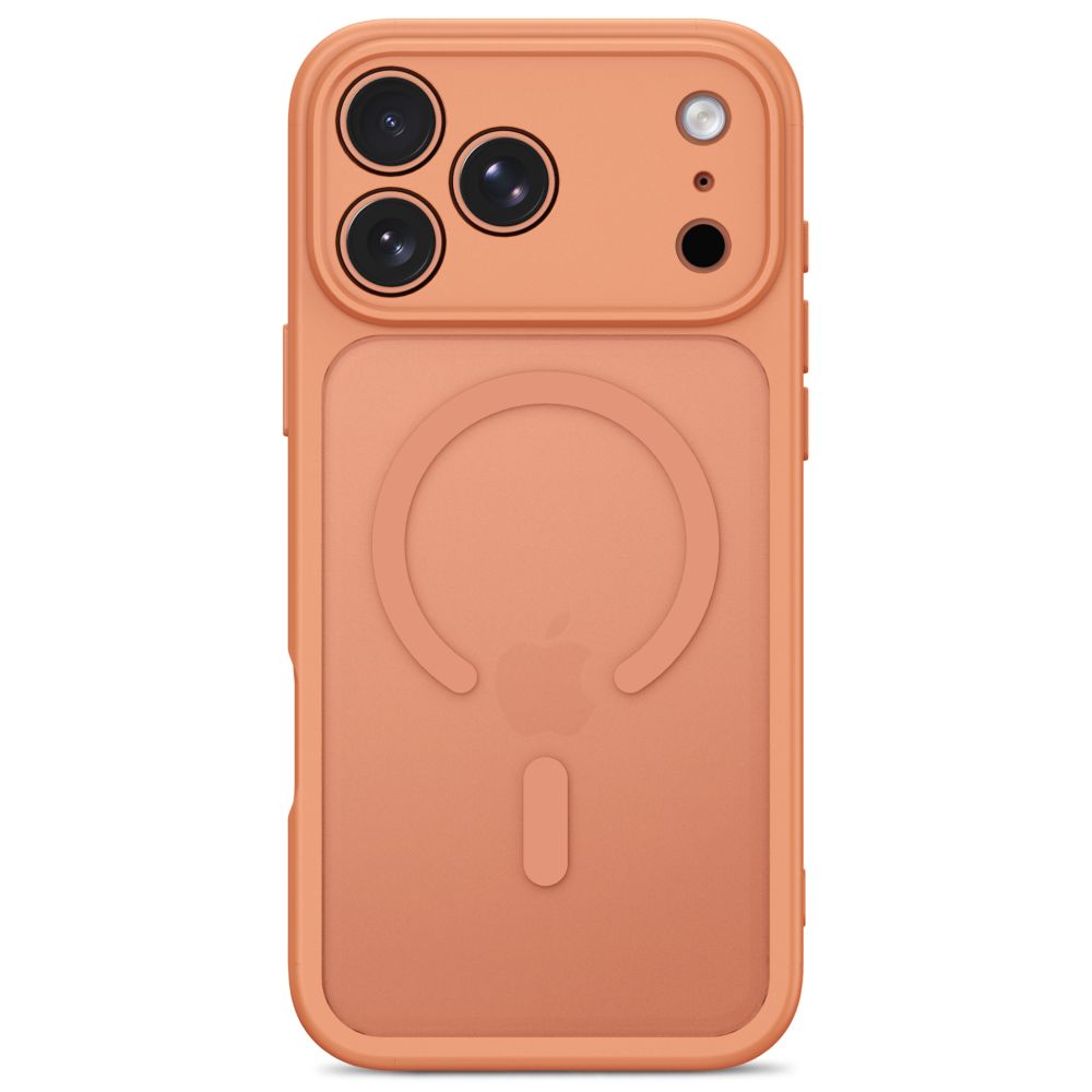 Tech-Protect BasicMag MagSafe dėklas Apple iPhone 17 Pro / 18 Pro - Matinis oranžinis -- iPhone 17 Pro / iPhone 18 Pro