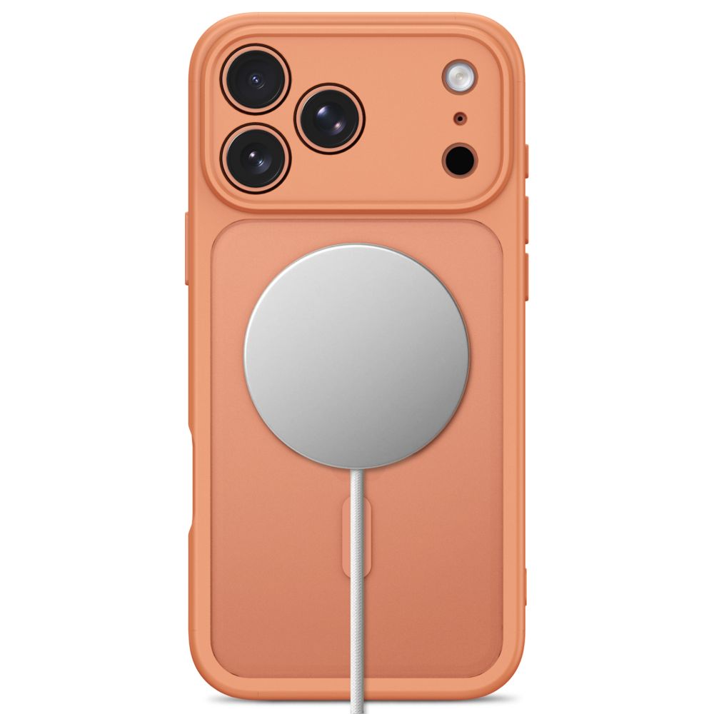 Tech-Protect BasicMag MagSafe dėklas Apple iPhone 17 Pro / 18 Pro - Matinis oranžinis -- iPhone 17 Pro / iPhone 18 Pro