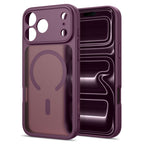 Tech-Protect BasicMag MagSafe dėklas Apple iPhone 17 Pro / 18 Pro - Matinis tamsusis vyšninis -- iPhone 17 Pro / iPhone...