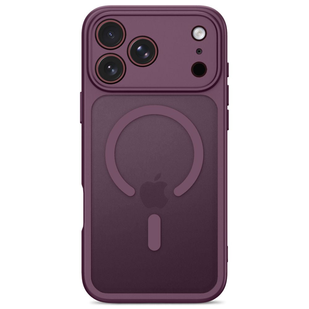 Tech-Protect BasicMag MagSafe dėklas Apple iPhone 17 Pro / 18 Pro - Matinis tamsusis vyšninis -- iPhone 17 Pro / iPhone...