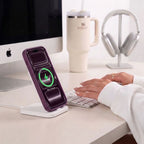 Tech-Protect BasicMag MagSafe dėklas Apple iPhone 17 Pro / 18 Pro - Matinis tamsusis vyšninis -- iPhone 17 Pro / iPhone...