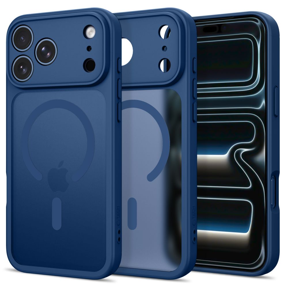 Tech-Protect BasicMag MagSafe dėklas iPhone 17 Pro / 18 Pro - Tamsiai mėlynas matinis -- iPhone 17 Pro / iPhone 18 Pro