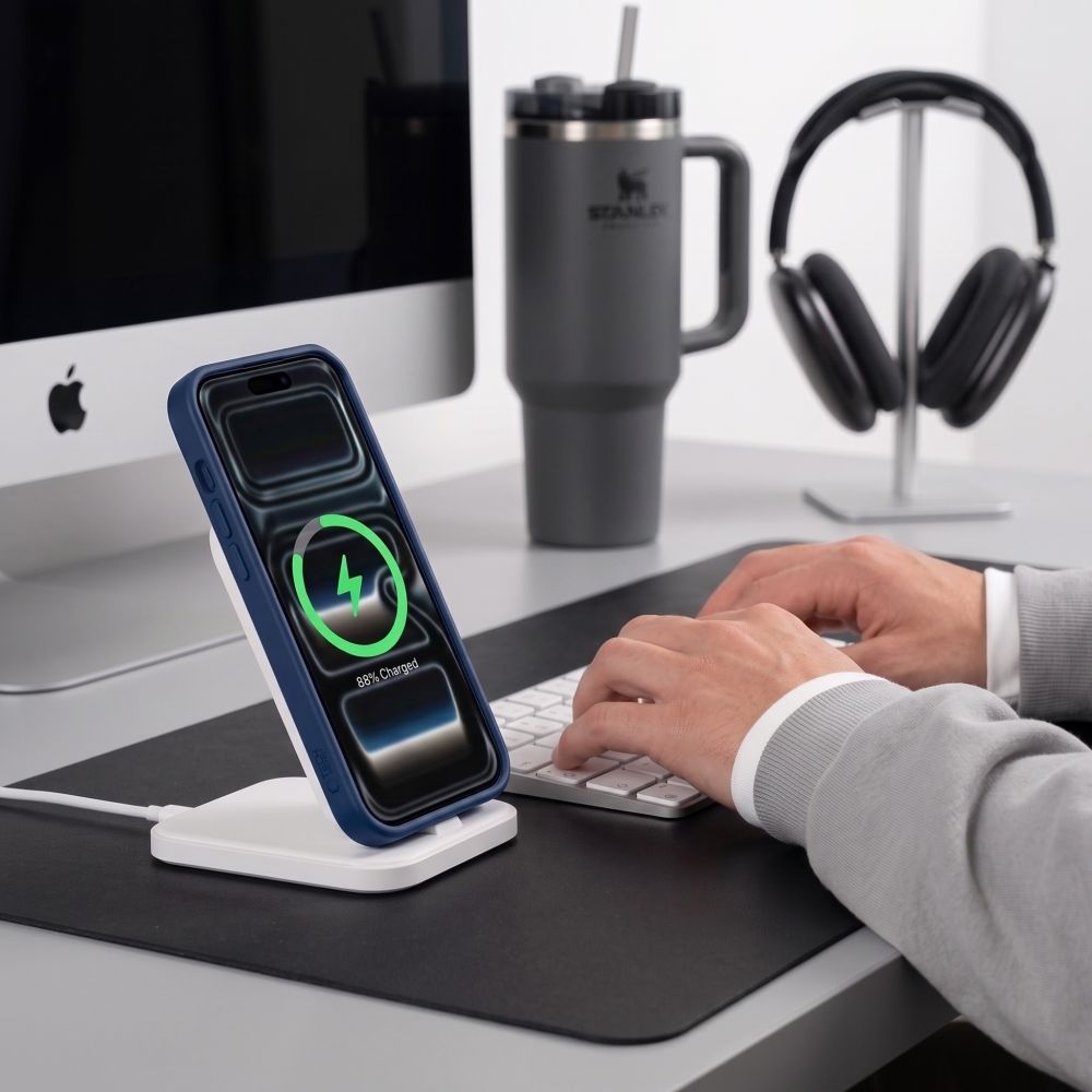 Tech-Protect BasicMag MagSafe dėklas iPhone 17 Pro / 18 Pro - Tamsiai mėlynas matinis -- iPhone 17 Pro / iPhone 18 Pro