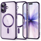 Tech-Protect MagFlex dėklas iPhone 17 - Skaidri violetė -- iPhone 17