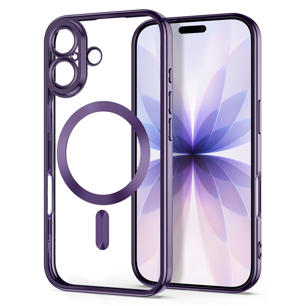 Tech-Protect MagFlex dėklas iPhone 17 - Skaidri violetė -- iPhone 17