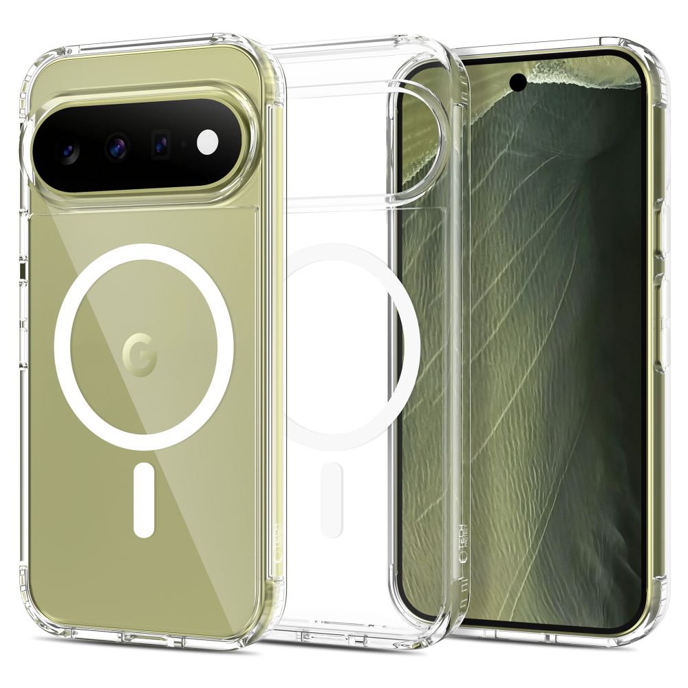 Tech-Protect FlexAir Hybrid MagSafe dėklas Google Pixel 9 / 9 Pro / 10 / 10 Pro / 11 / 11 Pro - Skaidrus -- Google Pixel...