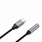 Tech-Protect Ultraboost USB-C to Mini Jack 3.5mm DAC adapteris - tamsiai pilka -- USB Adapters