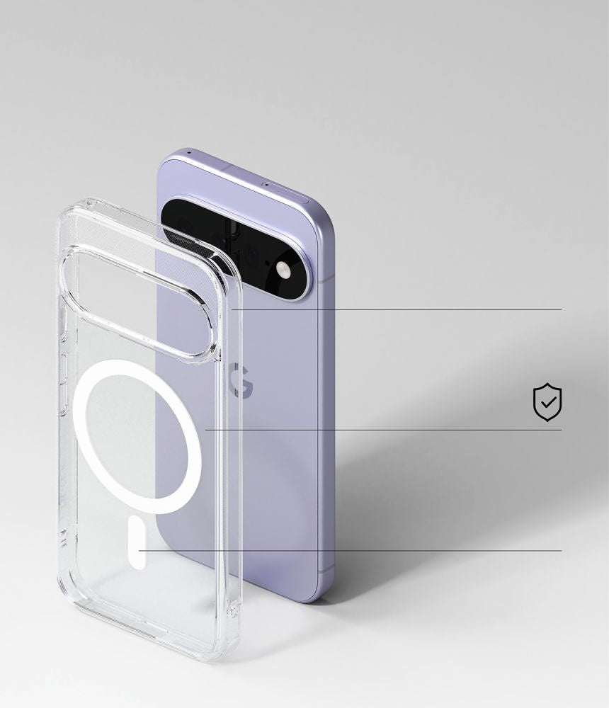 Ringke Fusion Magnetic MagSafe dėklas Google Pixel 11 - Skaidrus -- Google Pixel 11