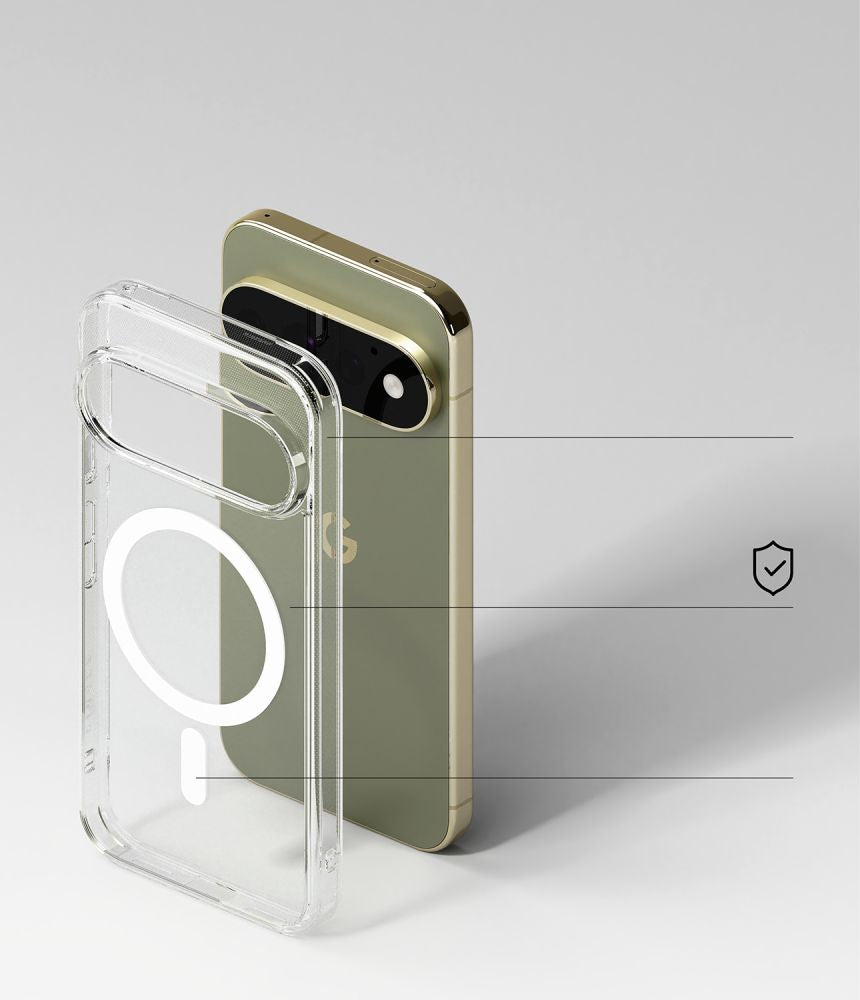 Ringke Fusion Magnetic MagSafe dėklas Google Pixel 11 Pro - Skaidrus -- Google Pixel 11 Pro