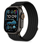 Tech-Protect nailoninė sportinė Apple Watch 44 / 45 / 46 / 49 mm apyrankė - juoda -- Apple Watch