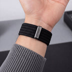 Tech-Protect nailoninė sportinė Apple Watch 44 / 45 / 46 / 49 mm apyrankė - juoda -- Apple Watch