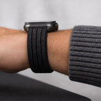 Tech-Protect nailoninė sportinė Apple Watch 44 / 45 / 46 / 49 mm apyrankė - juoda -- Apple Watch
