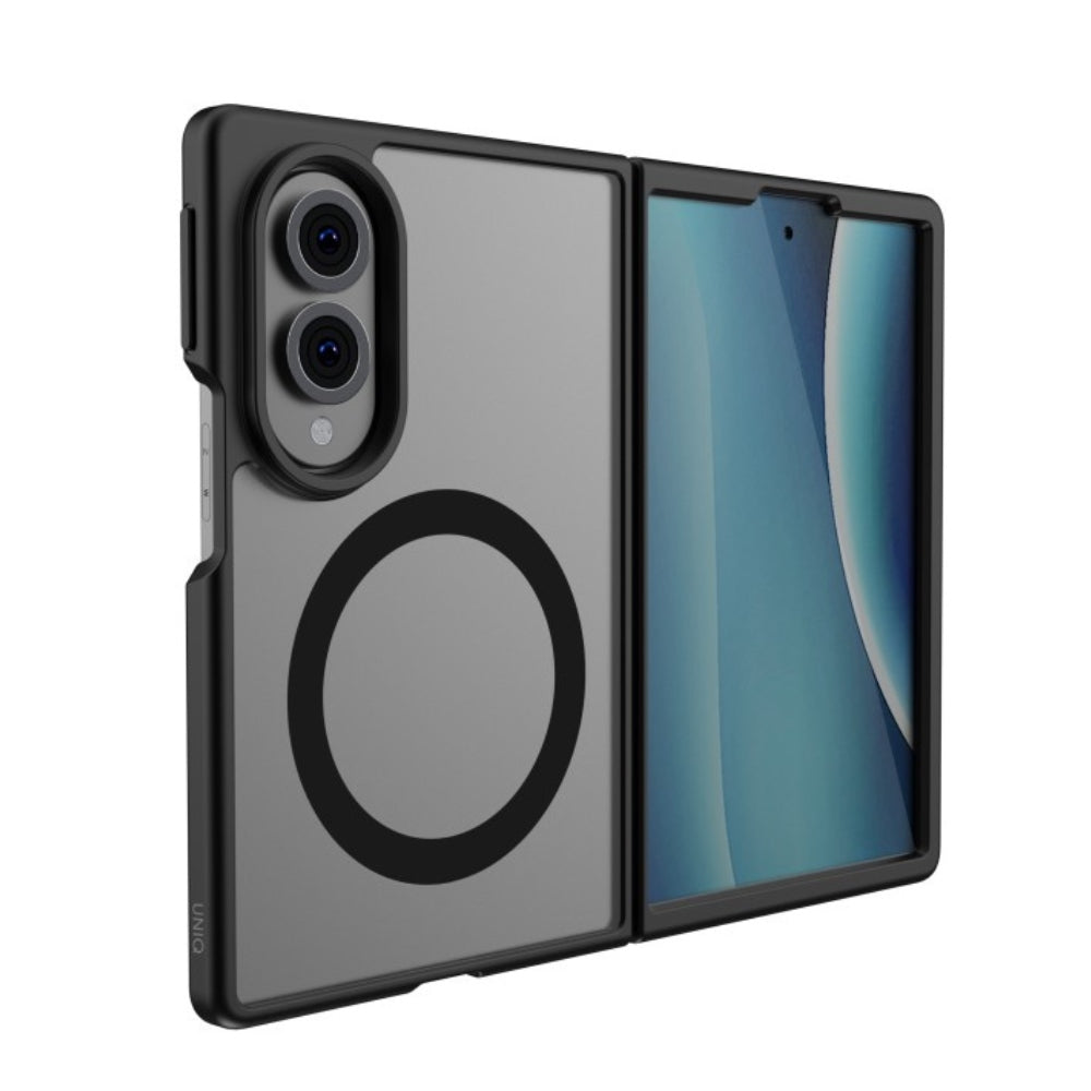 Uniq Veren AF Magclick Charging dėklas Samsung Galaxy Z Fold 8 - juodas -- Samsung Galaxy Z Fold 8