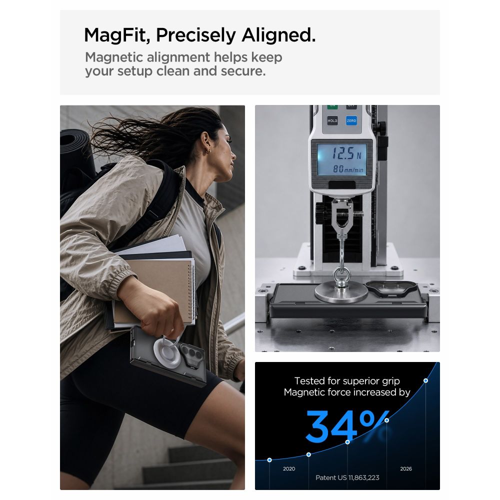 Spigen Optik Armor Pro MagSafe dėklas Samsung Galaxy Z Fold 8 Ultra - Juodas -- Samsung Galaxy Z Fold 8 Ultra