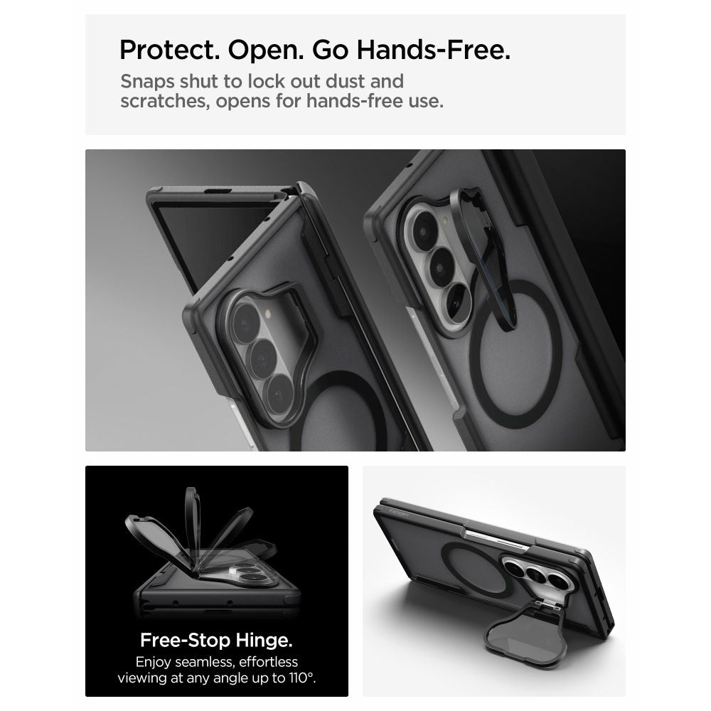 Spigen Optik Armor Pro MagSafe dėklas Samsung Galaxy Z Fold 8 Ultra - Juodas -- Samsung Galaxy Z Fold 8 Ultra