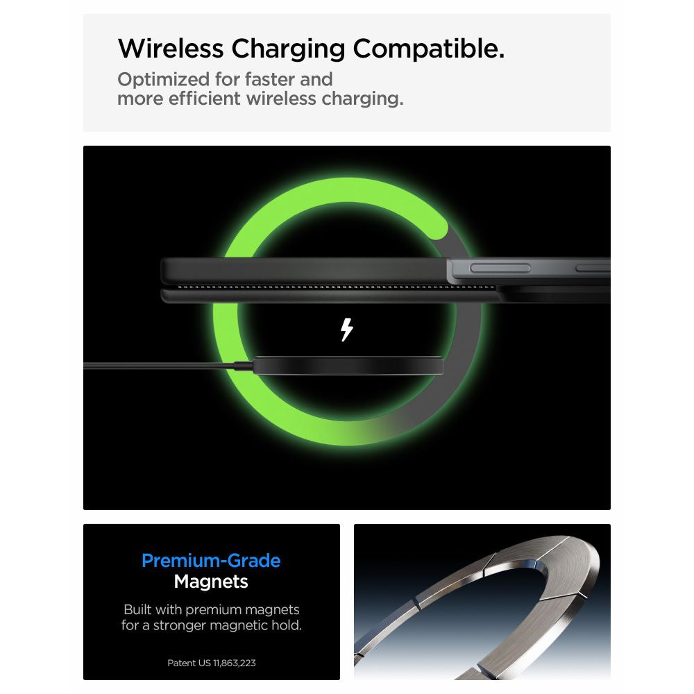 Spigen Optik Armor Pro MagSafe dėklas Samsung Galaxy Z Fold 8 Ultra - Juodas -- Samsung Galaxy Z Fold 8 Ultra