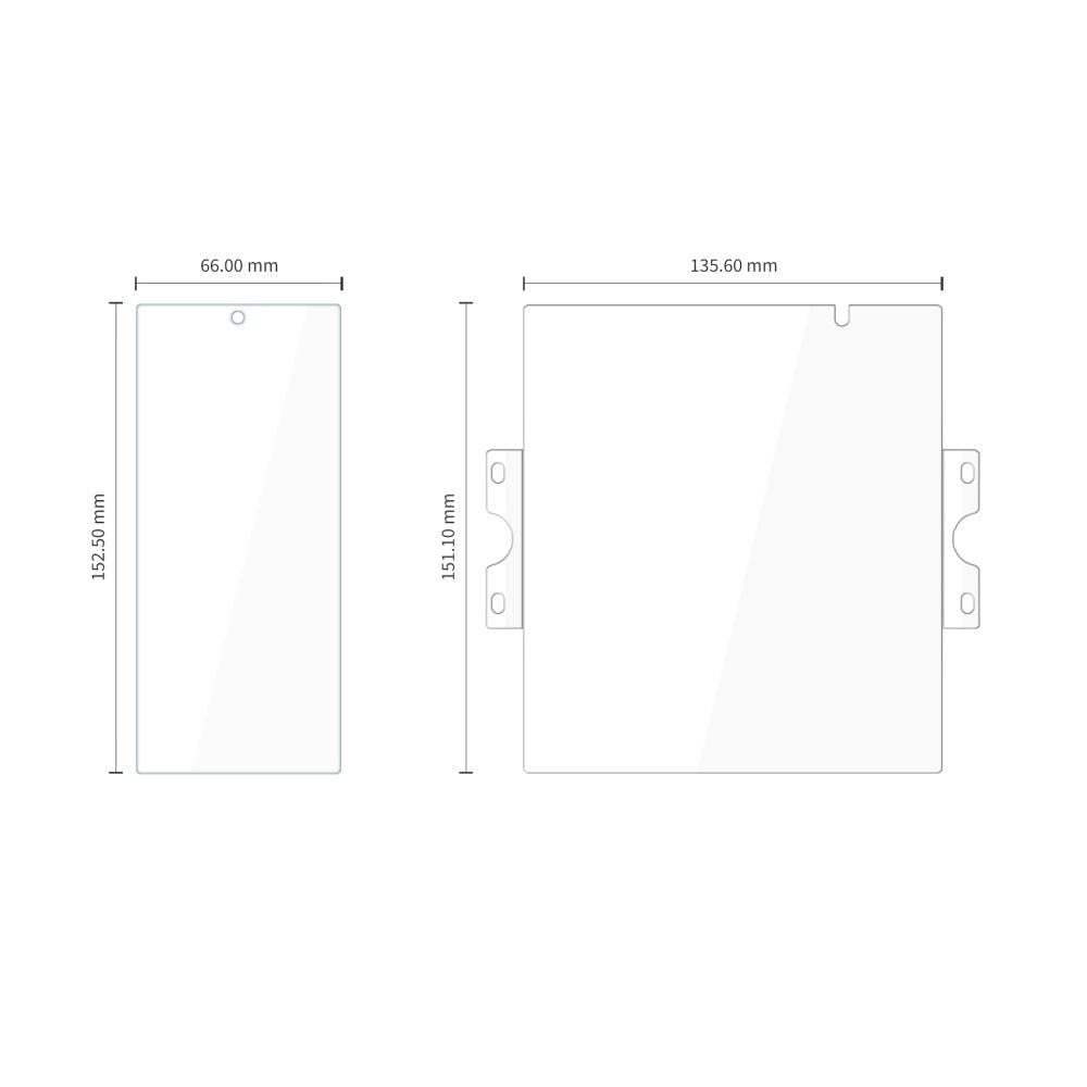 Apsauginys rinkinys: 2x Tech-Protect Glass Fit+ grūdintas stiklas + 2x Tech-Protect Hydro Flex+ 4in1 hidrogel plėvelė...