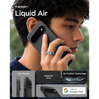 Spigen Liquid Air dėklas Google Pixel 11 - Matinis juodas -- Google Pixel 11