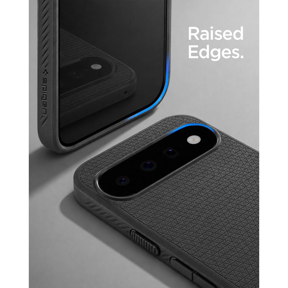 Spigen Liquid Air dėklas Google Pixel 11 - Matinis juodas -- Google Pixel 11
