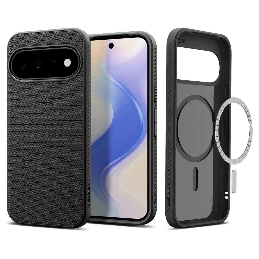 Spigen Liquid Air Mag MagSafe dėklas Google Pixel 11 - matinis juodas -- Google Pixel 11