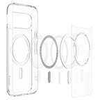 Spigen Ultra Hybrid Mag MagSafe dėklas Google Pixel 11 - skaidrus ir baltas -- Google Pixel 11