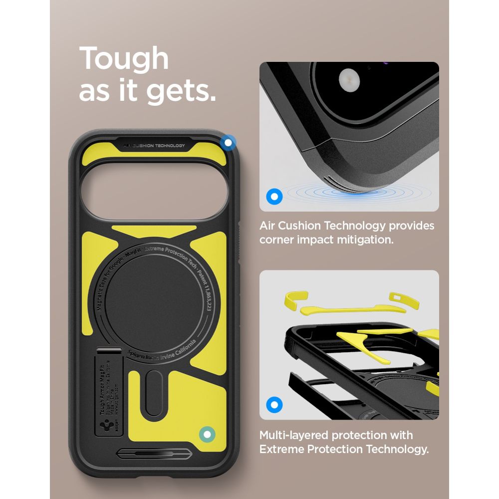 Spigen Tough Armor Mag MagSafe dėklas Google Pixel 11 - juodas -- Google Pixel 11
