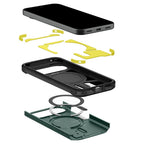 Spigen Tough Armor Mag MagSafe dėklas Google Pixel 11 - Tamsiai žalia -- Google Pixel 11