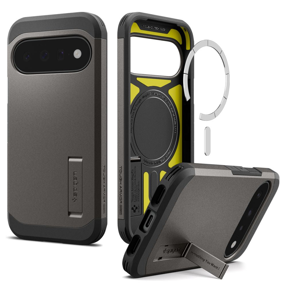 Spigen Tough Armor Mag MagSafe dėklas Google Pixel 11 - Tamsiai pilka -- Google Pixel 11